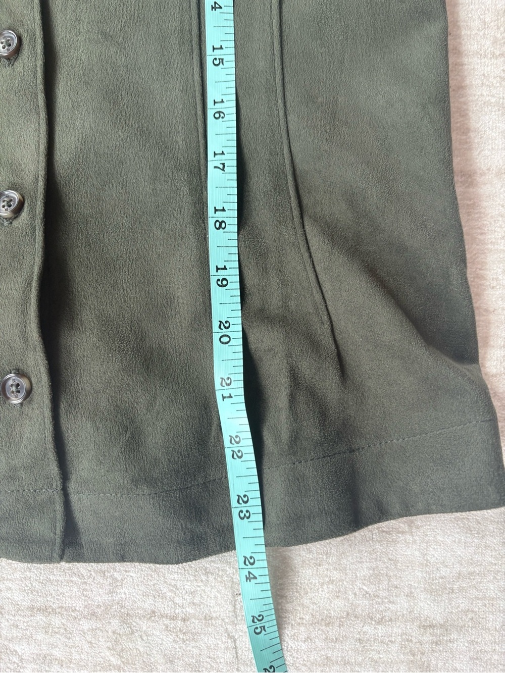 Banana Republic Green Button Down Shirt Size Small Soft Velvety - Picture 11 of 11